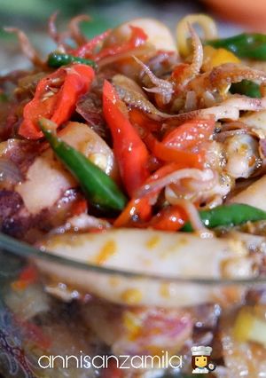 Foto resep Oseng Asin Cumi lada
