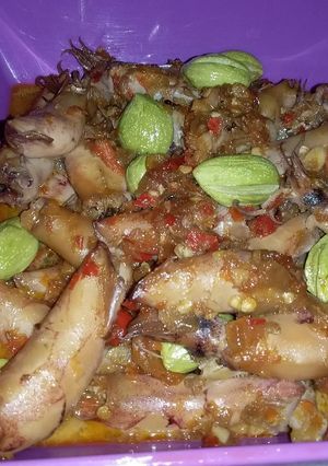 Foto resep Cumi sambal pedes