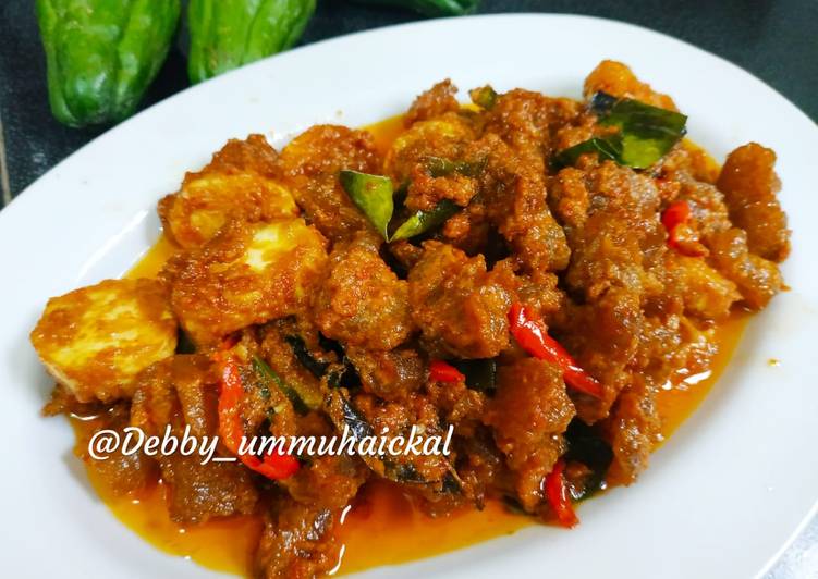 Cara Gampang Membuat Sambel Goreng Kikil/Tunjang/Krecek, Lezat Sekali