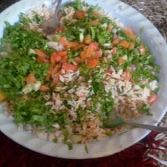 A picture of Shinkafa da wake.