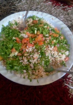 A picture of Shinkafa da wake.