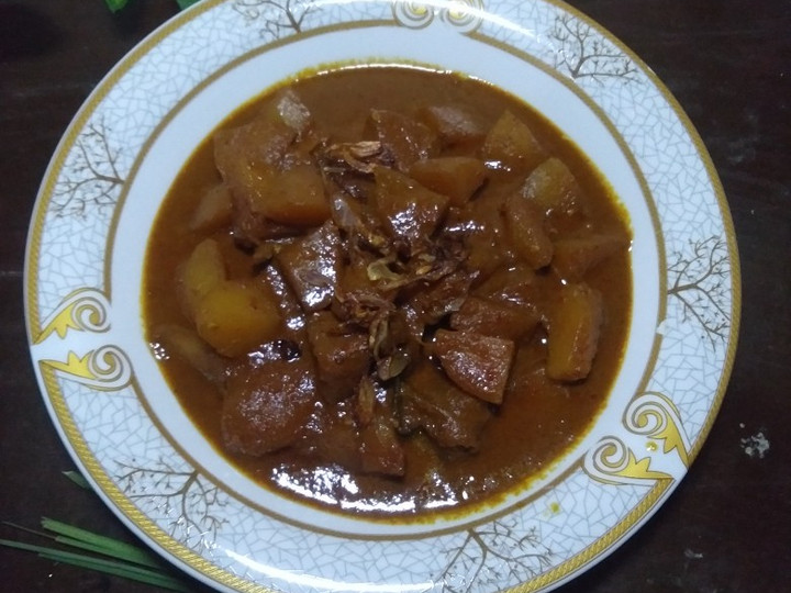 Resep Rendang kentang kecap yang Enak