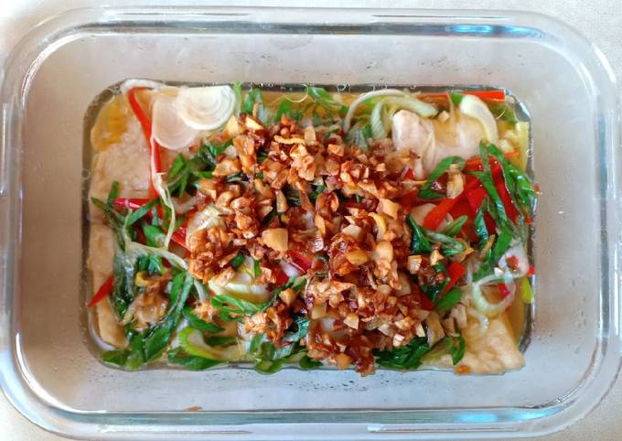 Langkah Mudah untuk Menyiapkan Ikan steam #diet yang Lezat Sekali