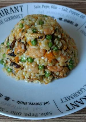 Una foto de Paella de mariscos