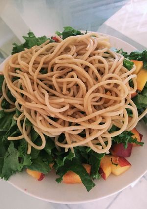Una foto de Ensalada con Spaghetti