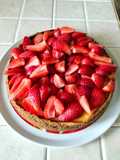 Cheesecake di ricotta con le fragole
