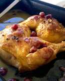 Pollo al horno con salsa de arándanos y canela 🍇🍗