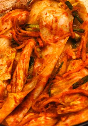 Hình của món Kim chi.