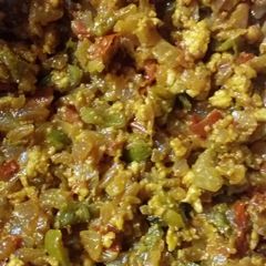 Paneer capsicum bhurji A picture of Paneer capsicum bhurji.