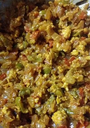 A picture of Paneer capsicum bhurji.