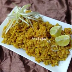 A picture of Bhuni Huwai Moong Dal.
