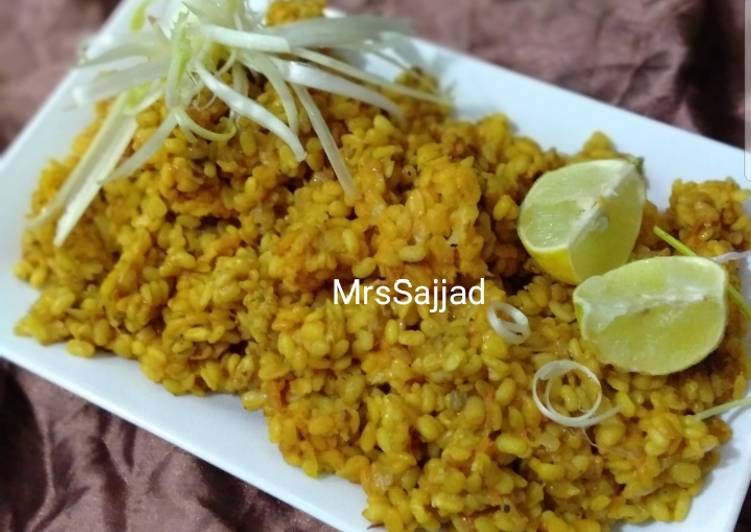 Recipe of Homemade Bhuni Huwai Moong Dal