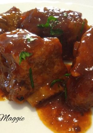 Una foto de Costillas de cerdo a la coca cola