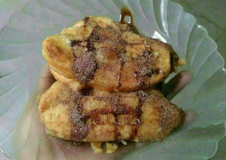 Pisang goreng keju coklat kriuk