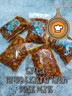 Gambar Sambal Tempe & Kacang Tanah Pedas Manis