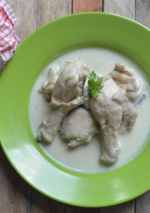 Foto resep Ayam Ampal Putih / Opor Ayam