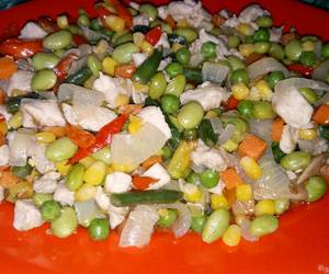 Resep Terbaik Oseng kacang kedelai ayam saos tiram Praktis Enak