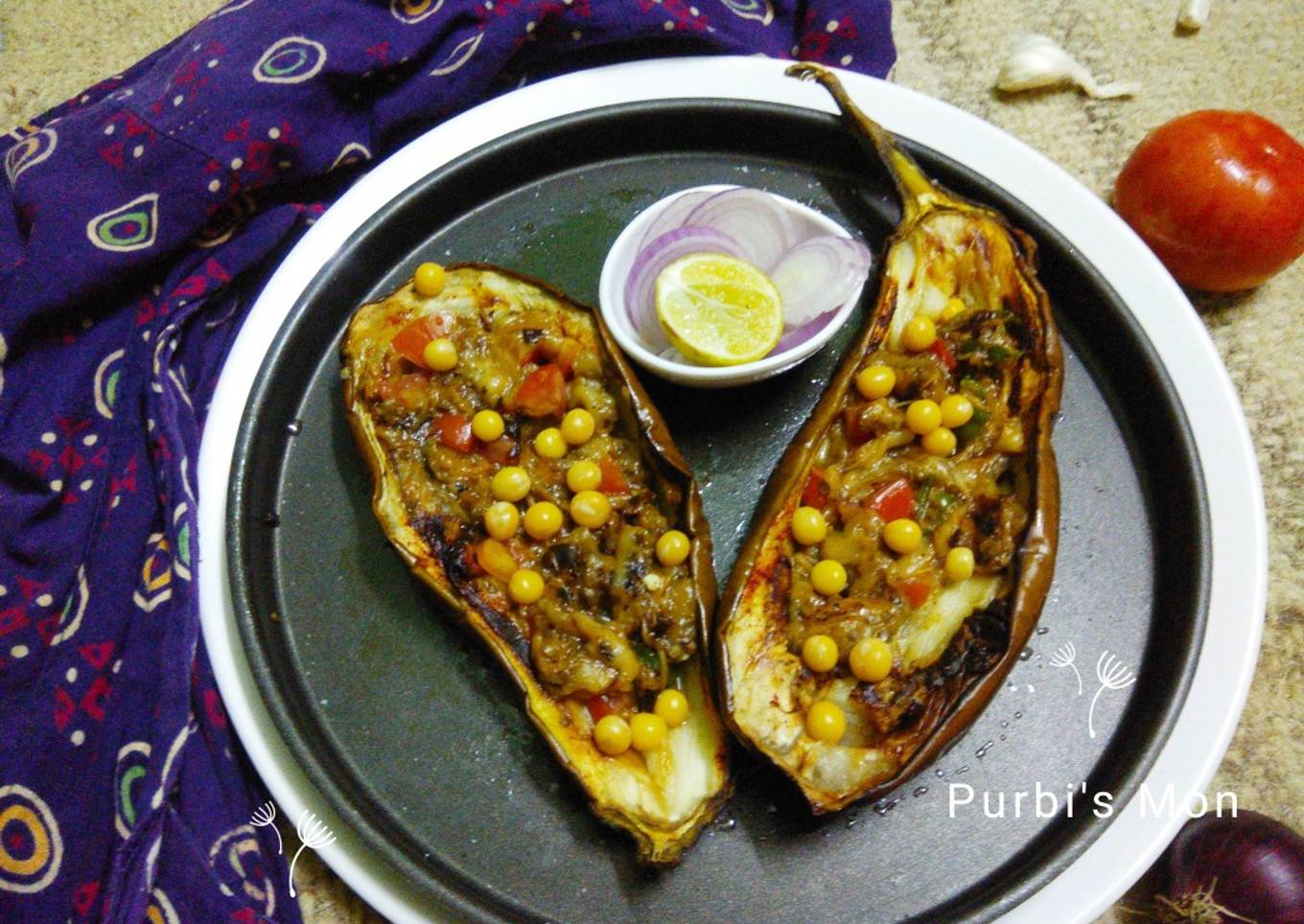 Grilled eggplant