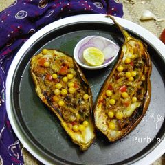 Grilled eggplant A picture of Grilled eggplant.
