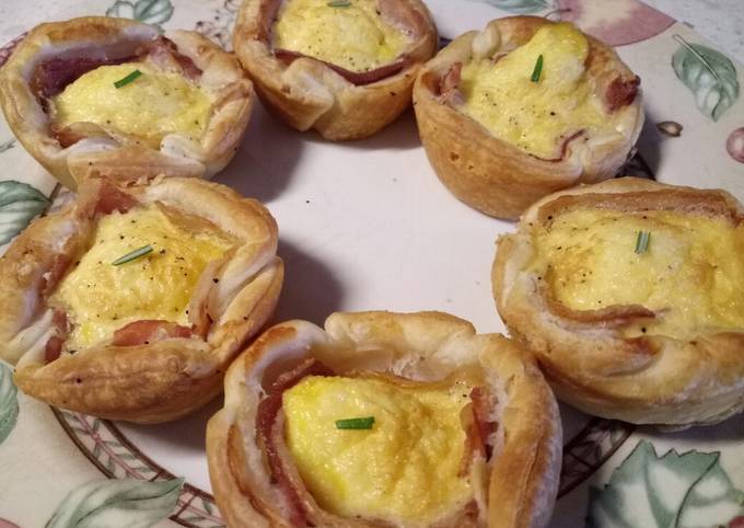 Carbonara mini pies 🎄 Recipe