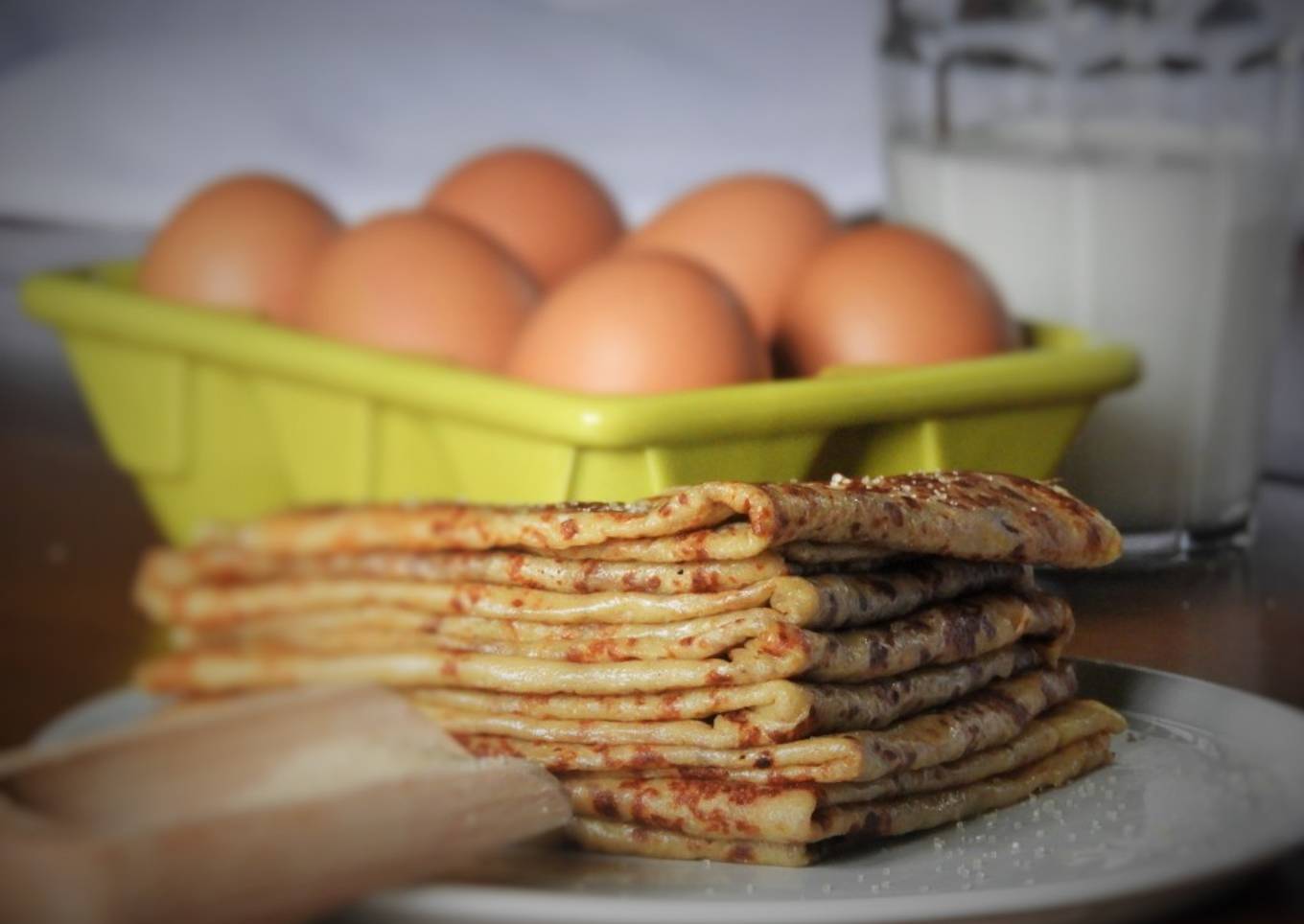 Crêpes au bon goût de rhum vanillé