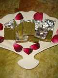 Bhang badam burfi (almond burfi)
