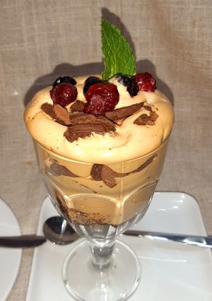 Una foto de Postre de café
