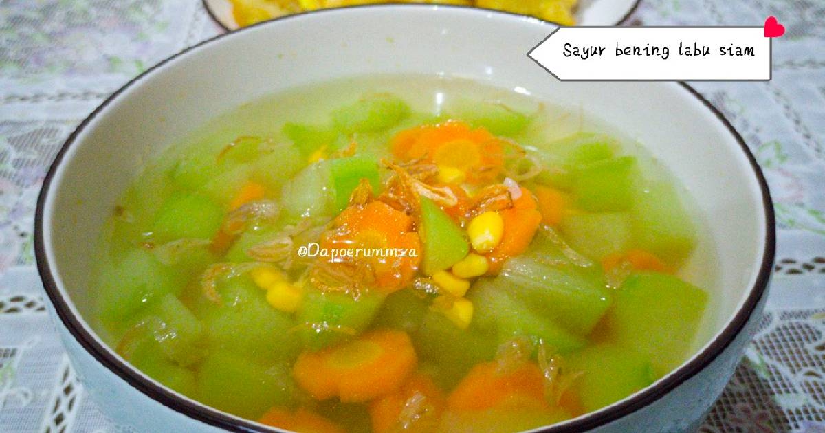 974 Resep Sayuran Bening Labu Siam Enak Dan Mudah Cookpad