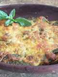 Patatas al pesto gratinadas