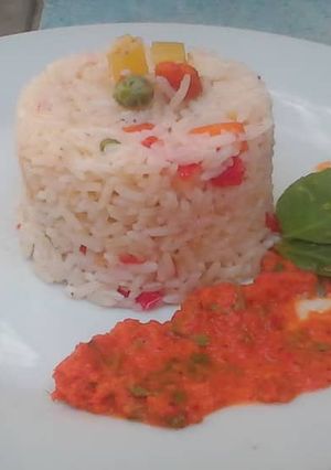 Una foto de Arroz a la Jardinera