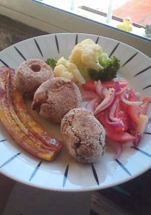 Una foto de Croquetas de puré de papa y carne