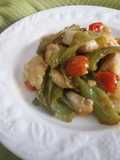 Filetto di merluzzo con peperoni verdi