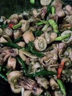 Foto resep Cumi Asin Pete Cabe Ijo