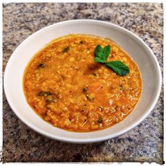 Mercimek (Lentil soup) A picture of Mercimek (Lentil soup).