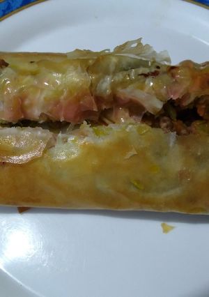 Una foto de Rollito de primavera