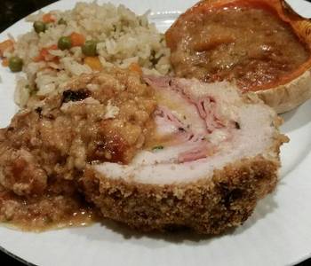 Without Fail Prepare Recipe Brads brie and ham stuffed pork loin with twice baked squash Delicious Perfect