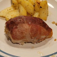 A picture of Turkey with Sausage and Sage Stuffing.