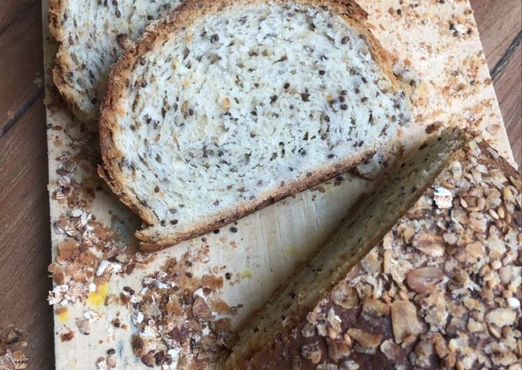 Oat Almond Bread - Multi Seeds Bread 🤩