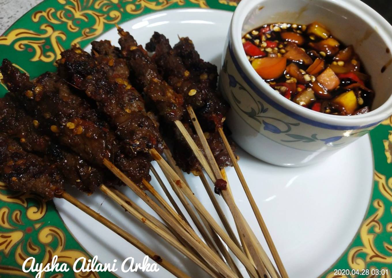 Sate Sapi Pedas Manis