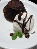 Volcán de chocolate