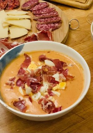 A picture of Grandma’s Spanish Salmorejo.