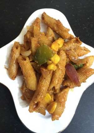 A picture of Tandoori penne pasta.