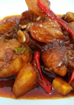 Foto resep Semur ayam pedas