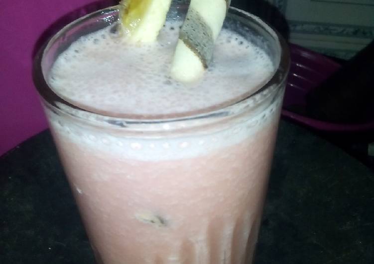Easiest Way to Make Perfect Watermelon Banana Smoothie
