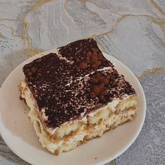 A picture of Tiramisu (no egg).