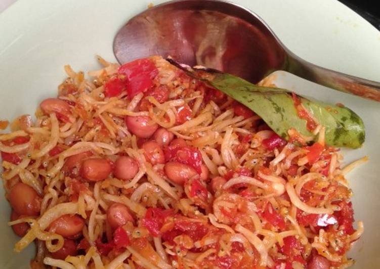 Cara mudah mengolah Teri medan + kacang balado, Sempurna