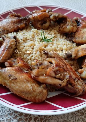 Une photo de Ailerons de poulet boulgour 🍴