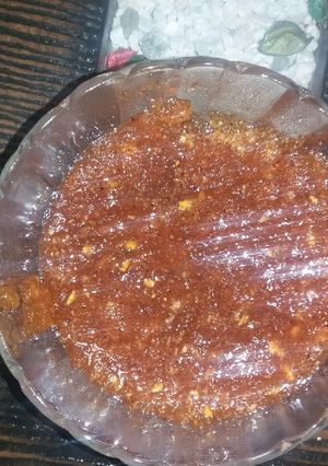 A picture of Nimbu ki khatti meethi Chutney.