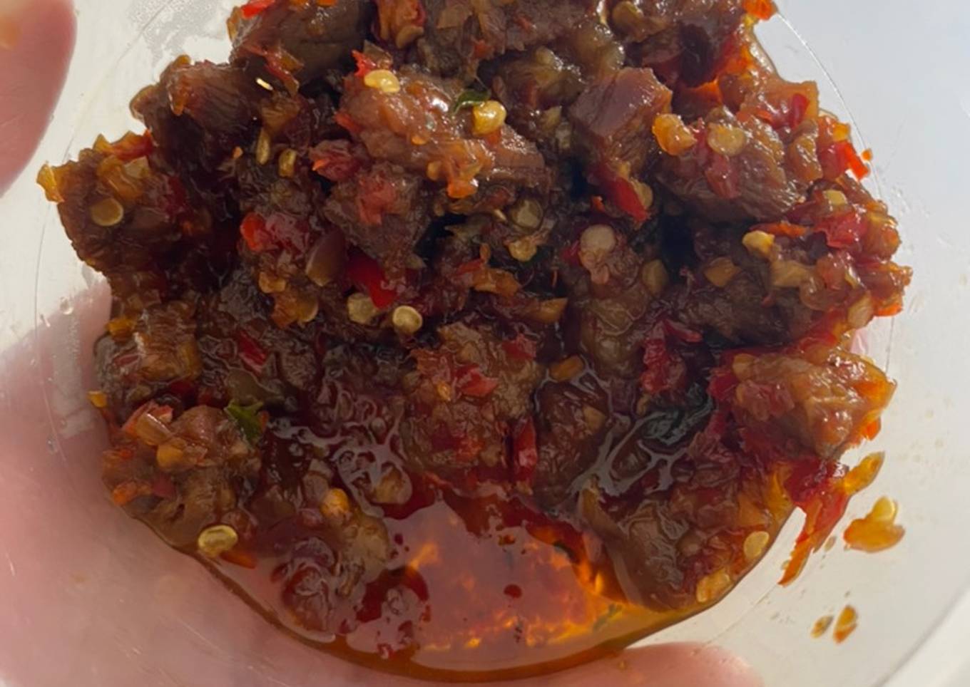 Oseng daging pedas