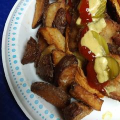 A picture of Twice Fried Potatoes.